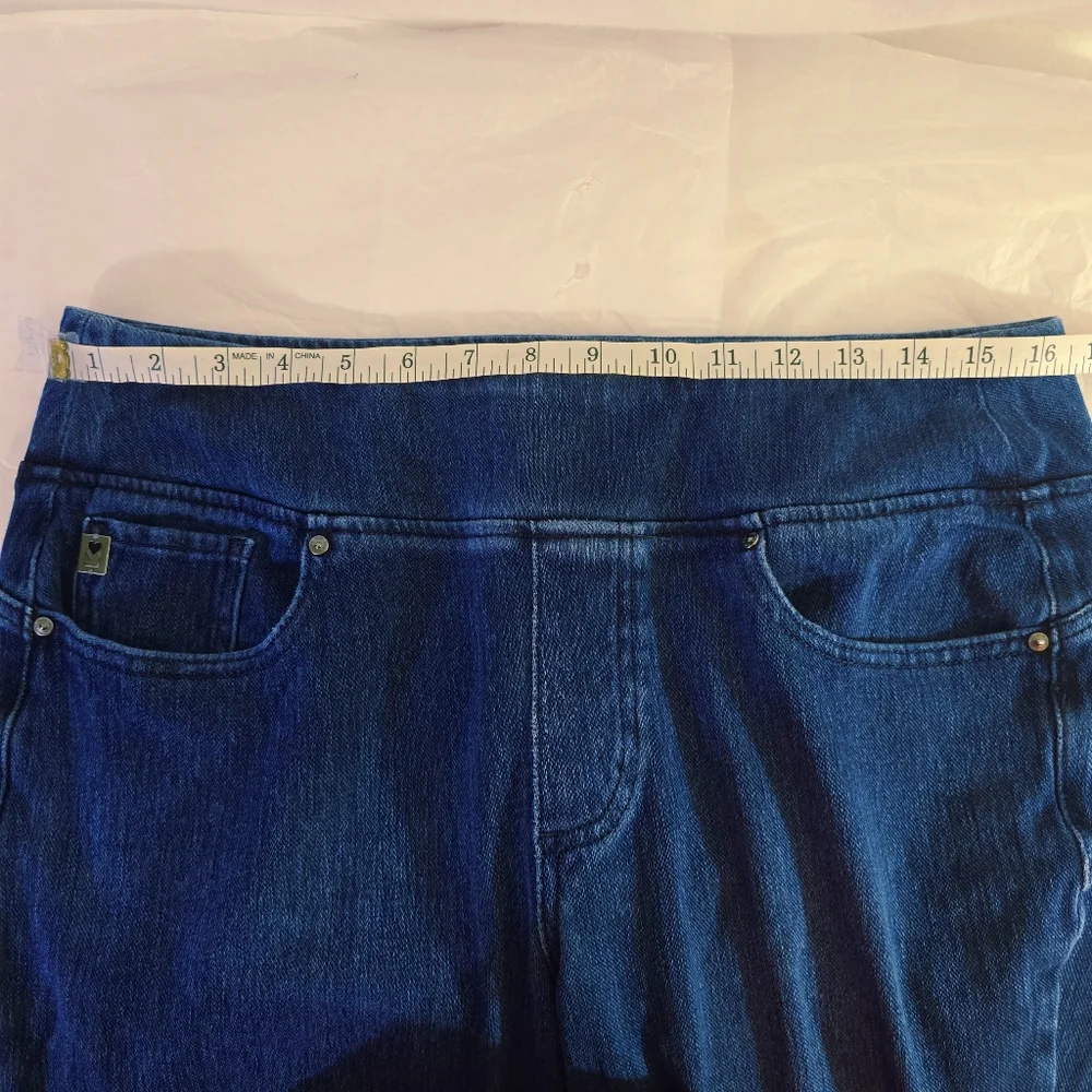 Belle By Kim Gravel Flexibelle #A460167 Curve Belle Twilight Wash Jeans Sz 14 - Picture 8 of 12